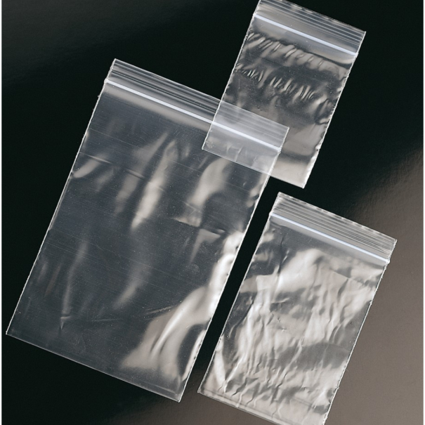 Bolsa transparente de polietileno, 100 µ